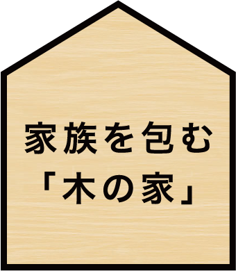 家族を包む「木の家」